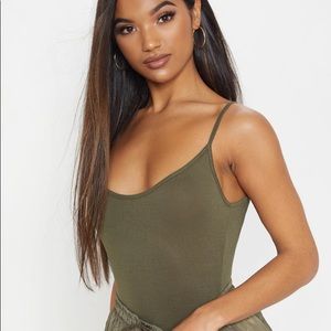 Khaki Cami Bodysuit